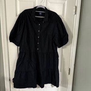 GAP Elegant Black Tiered Dress